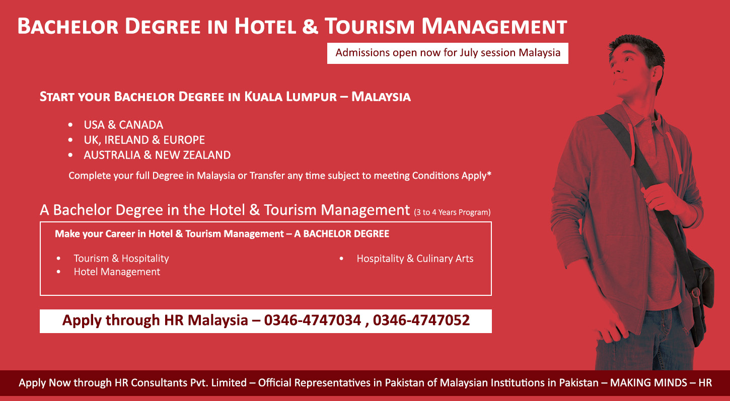 Bachelor Degree in Hotel & Tourism Management